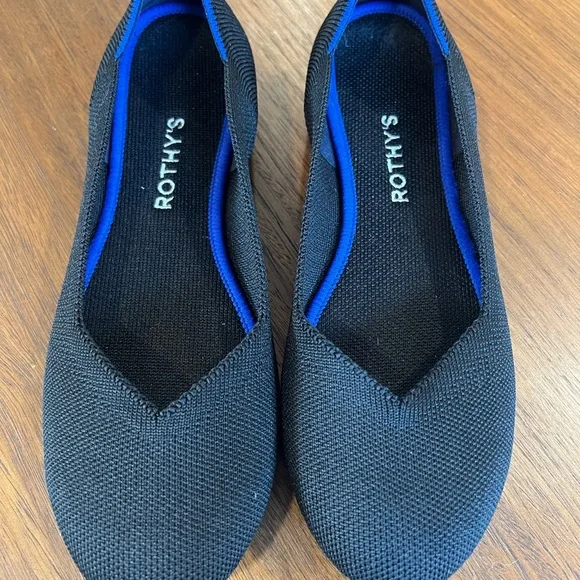 Rothy's Black Solid Flats - Picture 2 of 3